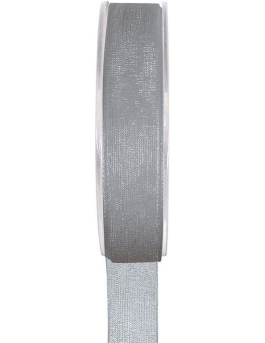 Grey Organza Ribbon 6mm x 20m