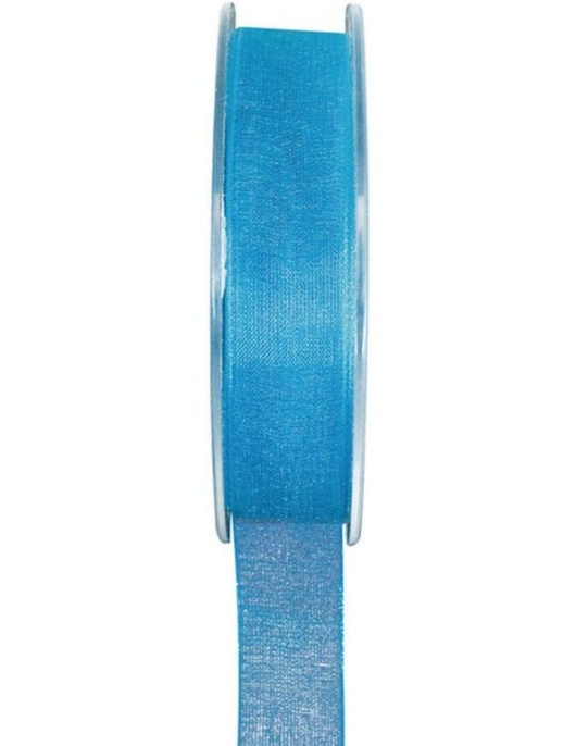 Blue Organza Ribbon 6mm x 20m 