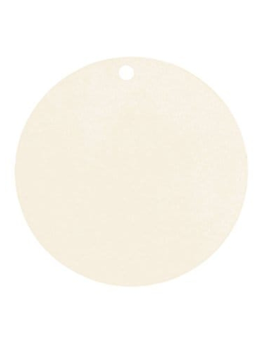 Sachet De 10 Pieces (Card Baord Identification Markers Round Shape – Ivory)