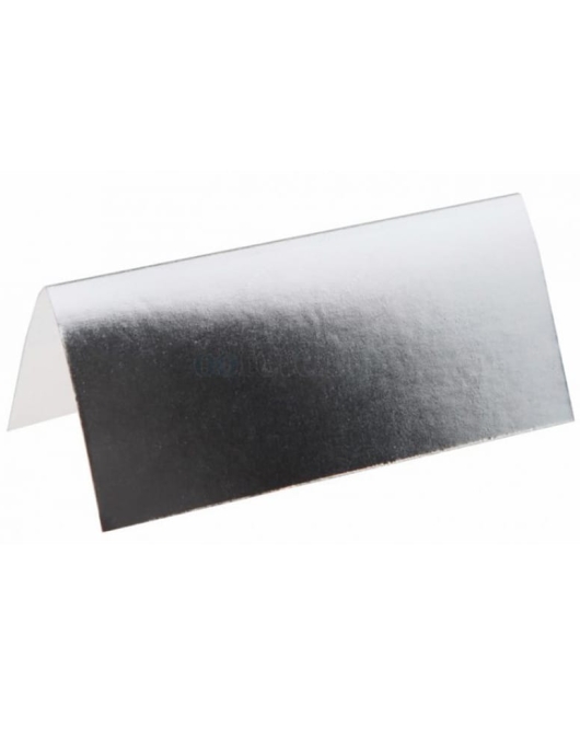 Sachet 10 Pieces (Marking cards for Guests table) Silver Metallic