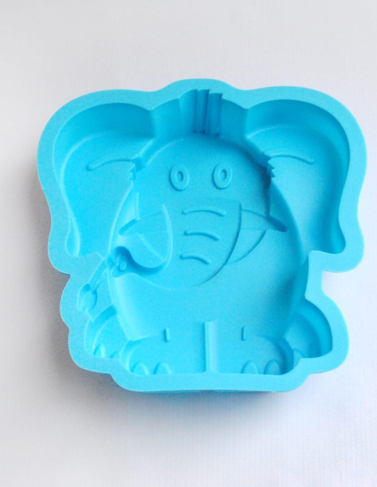 Elephant Silicone Cake Mould - Sky Blue