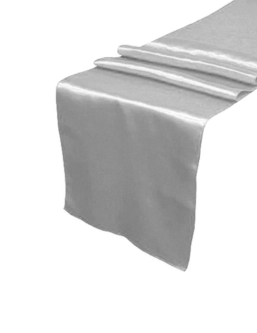 Table Runner (Satin Material) 30 cm x 5 m White