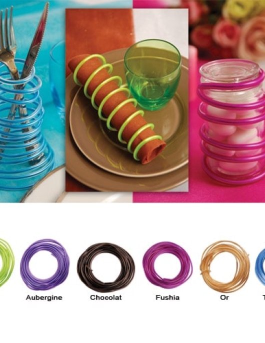 Blue Flexible Decoration Coated Wire - 5meter