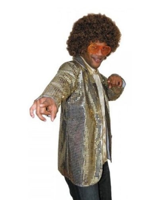 Disco Star Costume Adult Men Free Size
