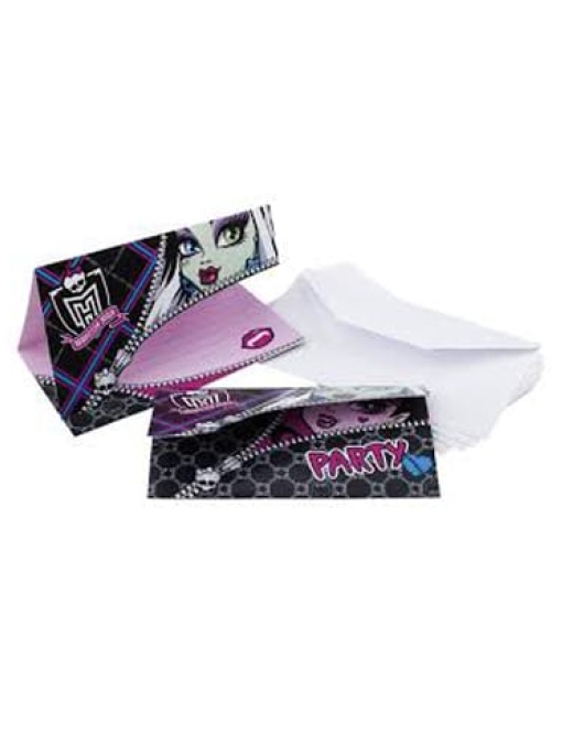 Monster High Invitations with Envelopes 6pcs