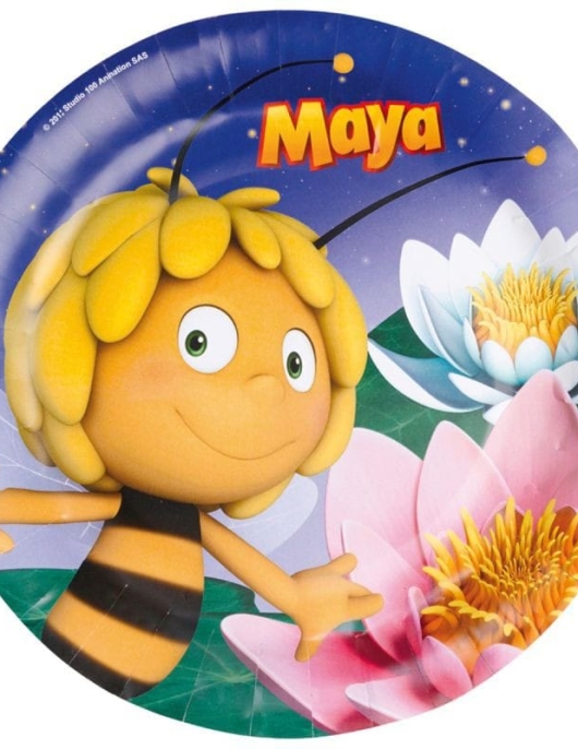 Maya the Bee Round Paper Plates 23cms