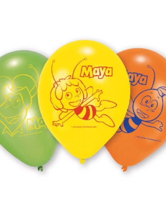 Assorted Maya Large Balloons 23cms 6pcs