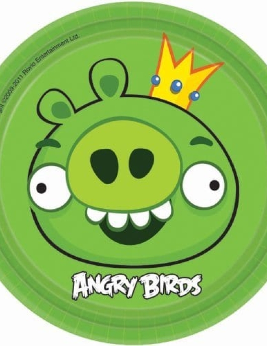 Angry Birds Round Paper Plates 18cm