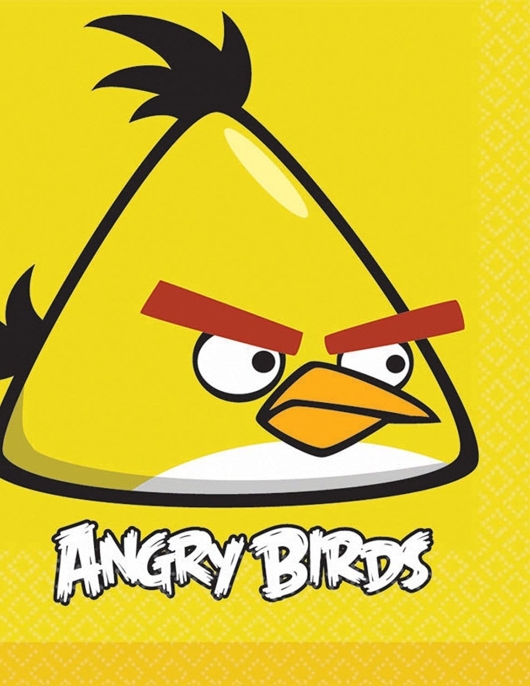 Angry Birds Napkins 32.7cm x 32.7cms