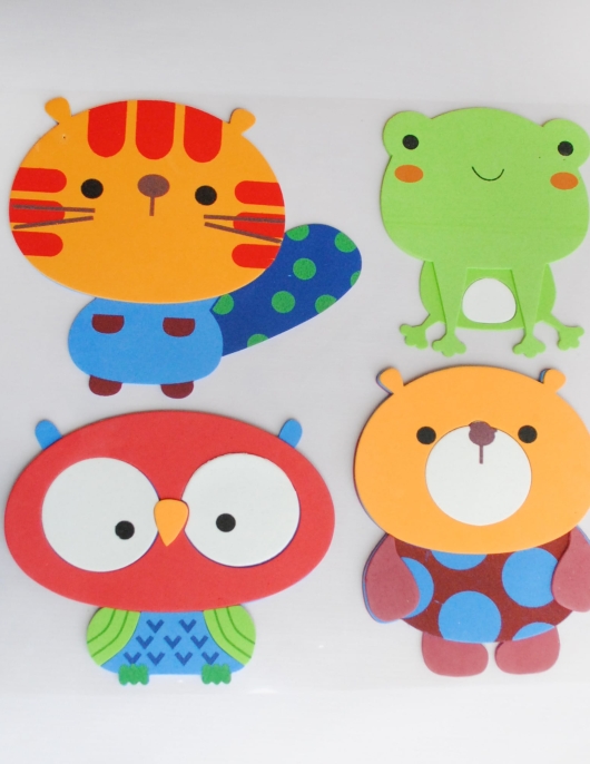 Animal Decoration Stickers 4pcs