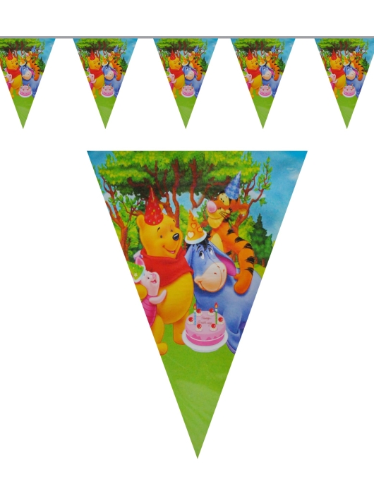 Winnie the Pooh Happy Birthday Flag Banner 2.7meter