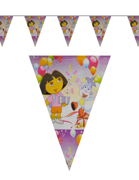 Dora Party Paper Flag Banner 2.7meter