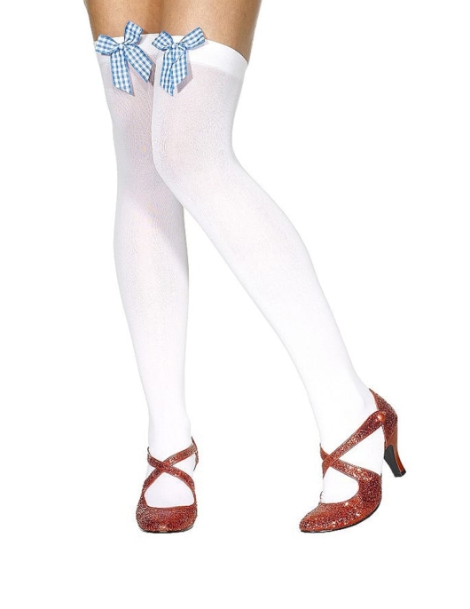 Pack of 1 Pair - Hold Up Stockings With Bow