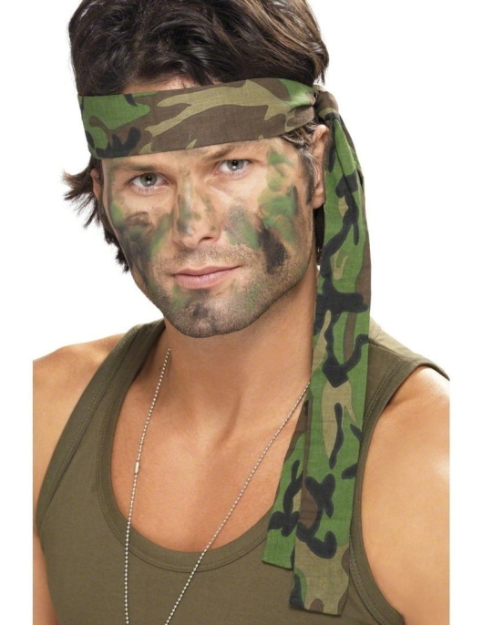 Pack of 1 - Adult Head Band Army Camouflage