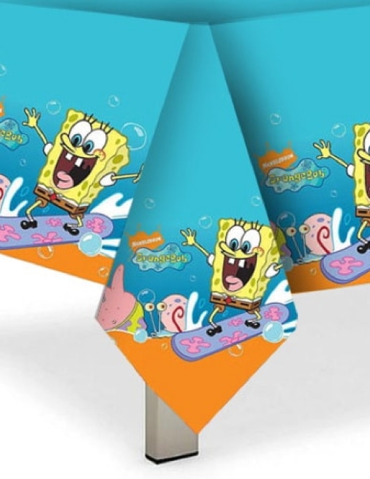 Sponge Bob Plastic Table Cover 120 x 180cm
