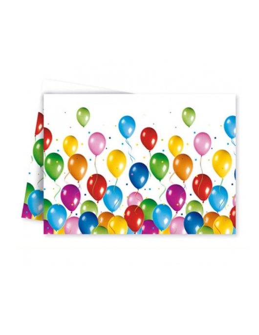 Balloons Plastic Table Cover 120 x 180cms 