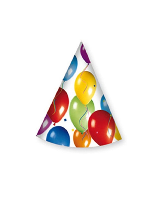 Balloons Paper Hats 6pcs
