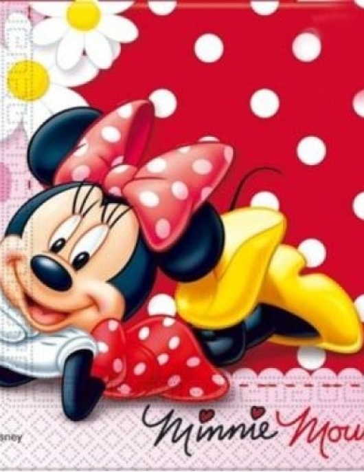 Minnie Mouse Polka Dot Paper Napkins 33 x 33cm