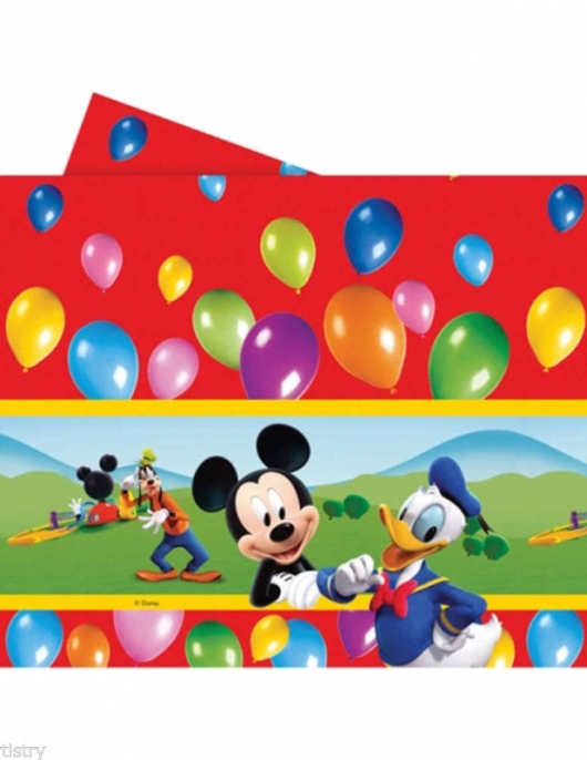 Mickey Mouse Plastic Table Cover 120 X 180cms