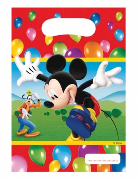 Mickey Mouse Goofy Clubhouse Plastic Party Bags 6pcs