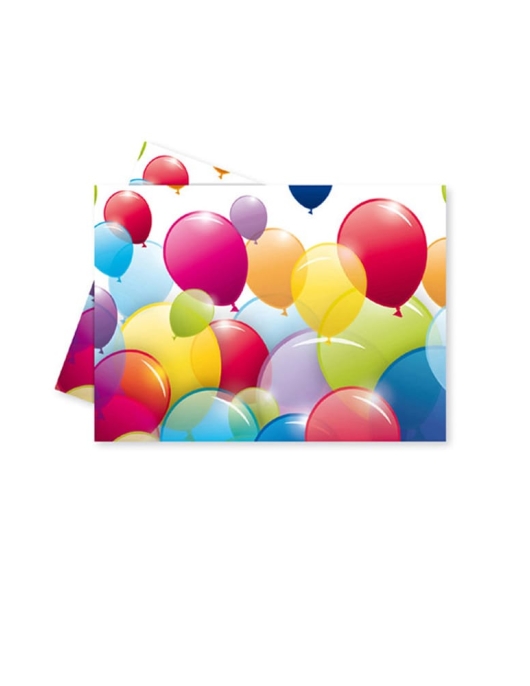 Balloons Plastic Table Cover 120 x 180cms 