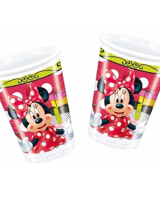 Minnie Mouse Polka Dots Plastic Cups 200ml