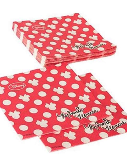 Minnie Mouse Classic Polka Dots Paper Napkins 33 x 33cms