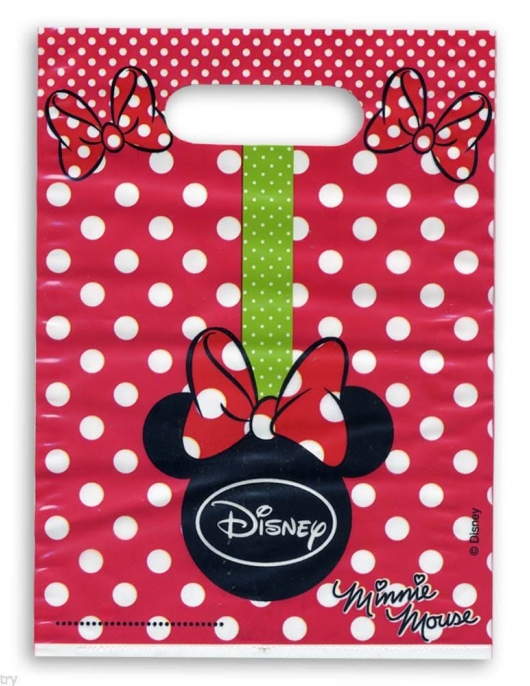 Minnie Mouse Classic Red Polka Dots Party Bags 6pcs