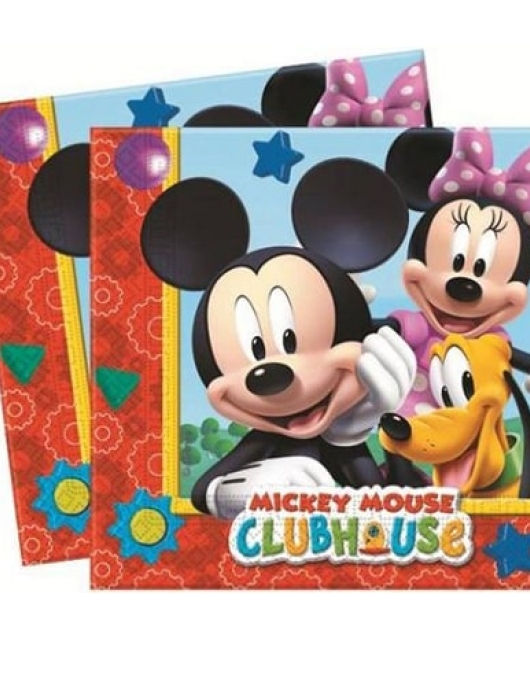 Mickey Mouse Club House Paper Napkins 33 x 33cms