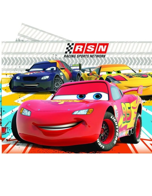 Cars Plastic Table Cover 120 x 180cms