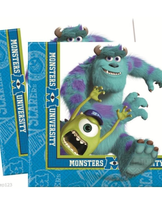 Monster University Paper Napkins 33 x 33cm