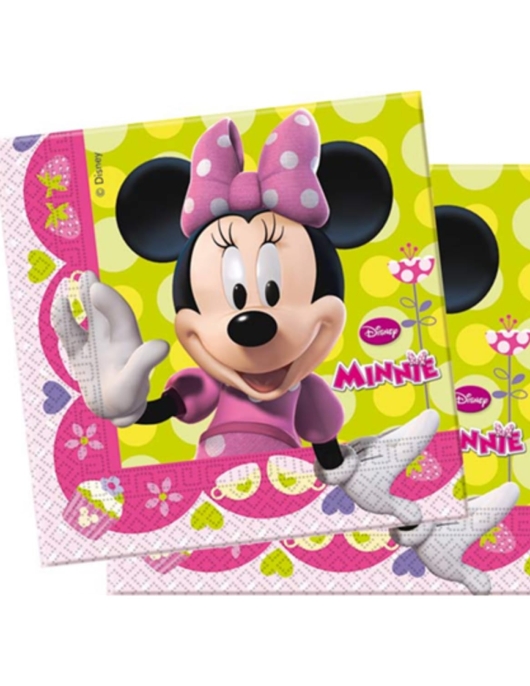 Minnie Mouse Pink Polka Dots Paper Napkins 33 x 33cms
