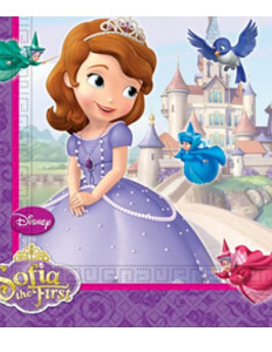 Sofia the First Paper Paper Napkins 33 x 33cms