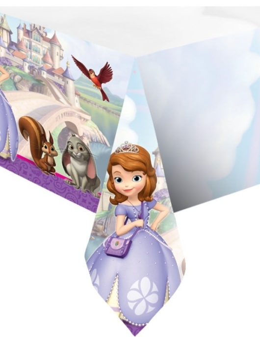 Sofia the First Plastic Table Cover 120 x 180cms
