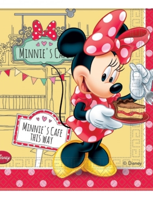 Minnie Mouse Polka Dots Paper Napkins 33 x 33cms