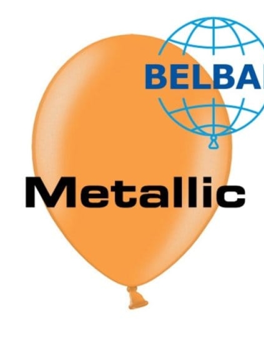 Orange Metallic Balloons 30cm