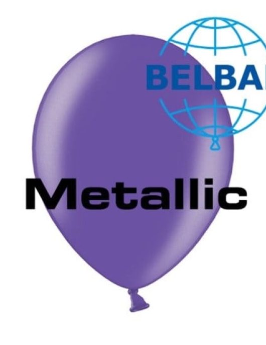 Purple Metallic Balloons 30 cm