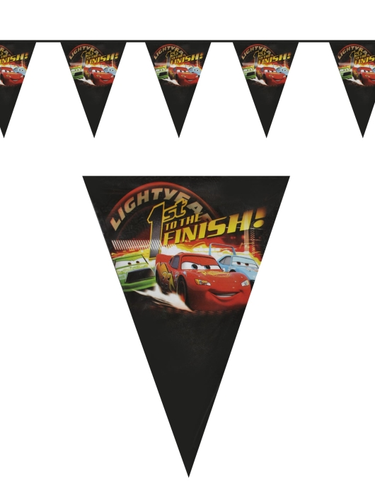 Cars 1st to the Finish Paper Flag Banner 2.7meter