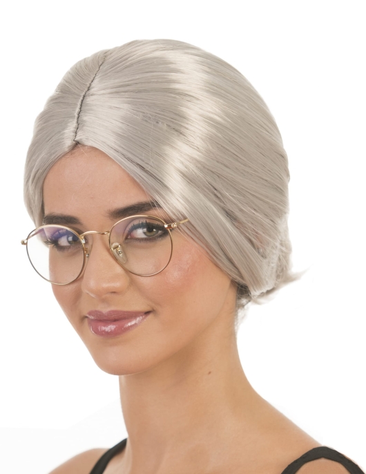 Wig- Grandparents (Peluca Vieja Unisex/Caja) Unisex Grey