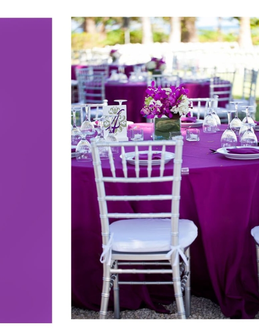 Purple Violet Paper Roll Table Cover 7m x 1.2m