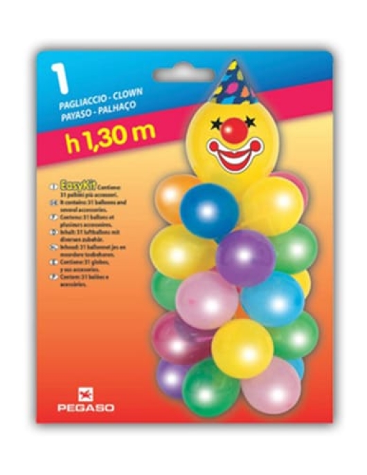 Personalized Decoration Of Clown Balloons In The Case