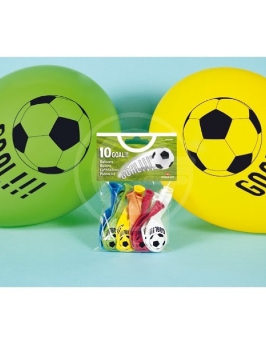 Football Printed Balloons 28cms 10pcs
