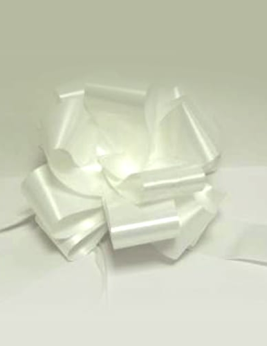 White Flower Ribbon Strips - 1 pcs 