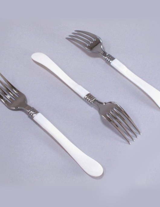 Silver Head Plastic Forks