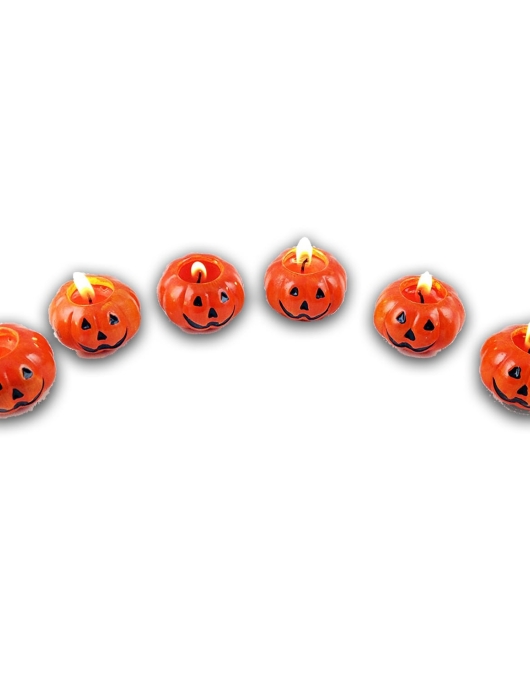 Halloween Pumpkin Candles 6 pcs