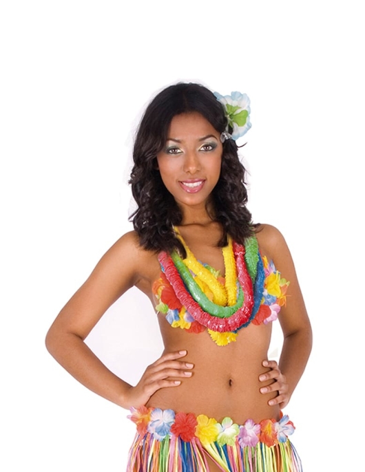 Collar Hawai Plastico 4u Colores J (Assorted Color Hawai Plastic Neck Lace)