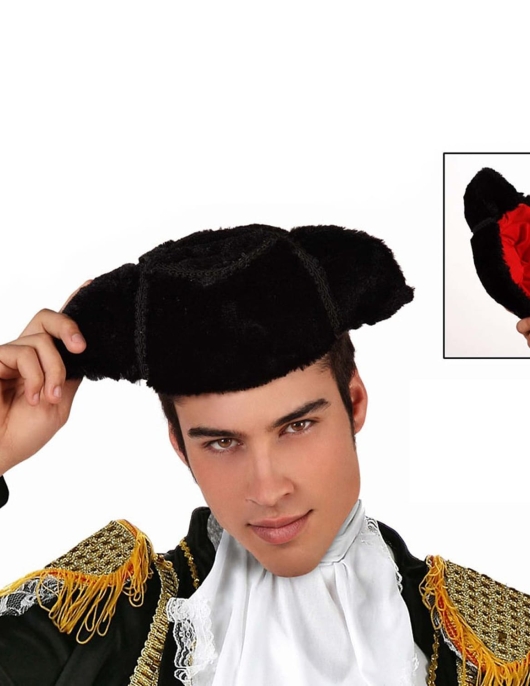 Pack of 1 - Adult Black Matador Bull Fighter Hat 
