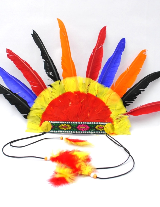 Pencho Mediano (Head Wear Plume Medium Multicolor- Feathers)