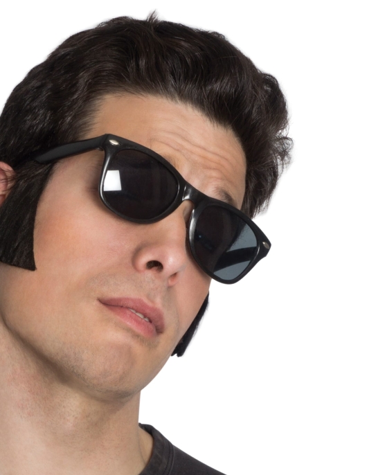 Pack of 2 - Thick Sideburns Black