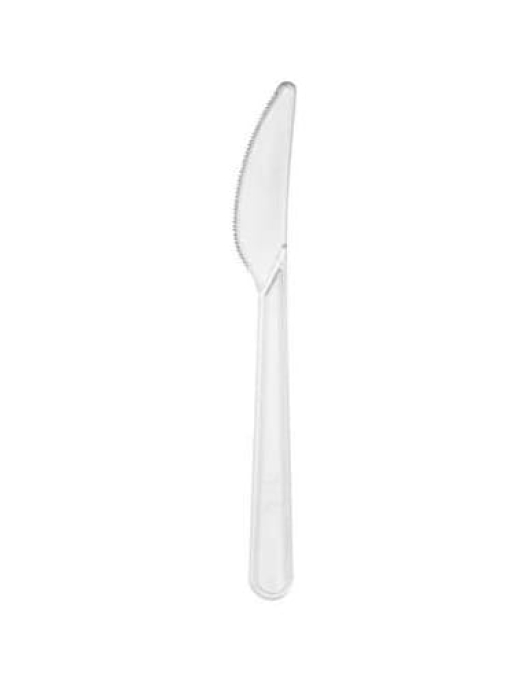 Clear Plastic Knife 20 cm
